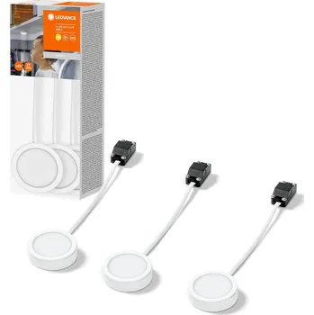 Lampička LEDVANCE Undercabinet Puck LED bodovka 3ks bílá - kabel 22 cm 1 x 3 W LED - Doprava zdarma