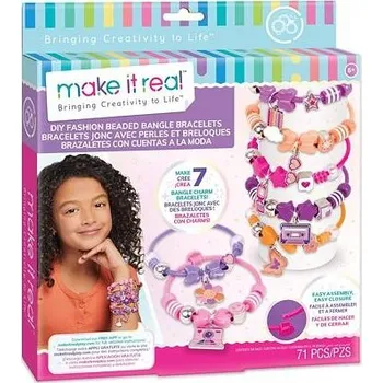 Dětské navlékací korálky Make It Real Sada na výrobu plastových náramků