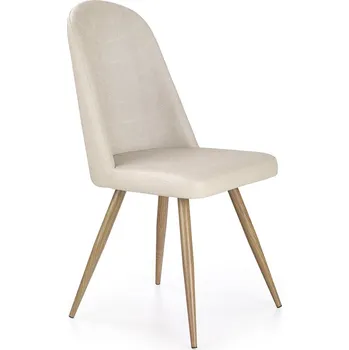 Jídelní židle Jídelní židle Adel, krémová / přírodní dřevo