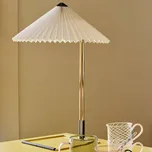 HAY Matin 380 LED skládaná stolní lampa, bílá - Hloubka podstavce lampy 21,5 cm bílá, mosaz 1 x 5 W LED - Doprava zdarma