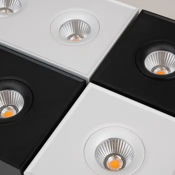 Lampička The Light Group SLC DL04 Surface X1 přisazené světlo 3 000K černá LED 8 W celkem - Doprava zdarma