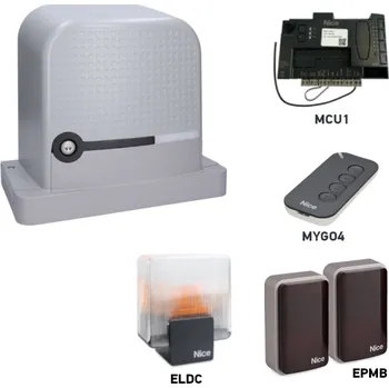 Pohon brány Sada pohonu pro posuvnou bránu do 600kg/8m NICE Robus RBS600 (D)