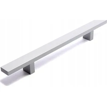 Nábytkové kování Nábytková úchytka klasická šedá eloxovaný hliník 26 x 2 x 2,9 cm