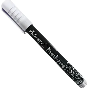 Artmagico Brush pens fixy akrylové Brush peny barvy: White