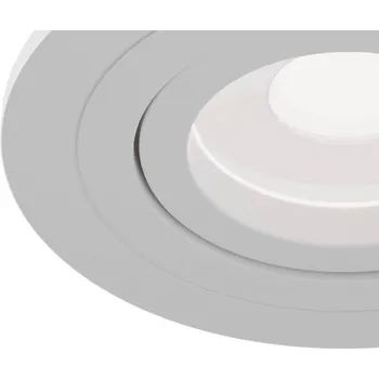 Lampička Maytoni Podhledové světlo Atom, GU10, bílé, kulatý rám 1 x 50 W