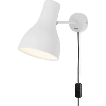 Lampička Anglepoise Type 75 nástěnné svítidlo s konektorem, bílé - Ø nástěnný držák 7,5 cm, Ø stínidlo na lampu 14 cm, délka přívodního kabelu 250 cm bílá 1 x 10 W LED - Doprava zdarma