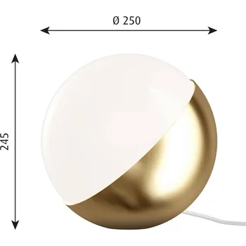 Lampička Stolní lampa Louis Poulsen VL Studio mosaz, Ø 25 cm - Délka přívodního kabelu 250 cm mosaz, lesklá bílá 1 x 40 W - Doprava zdarma