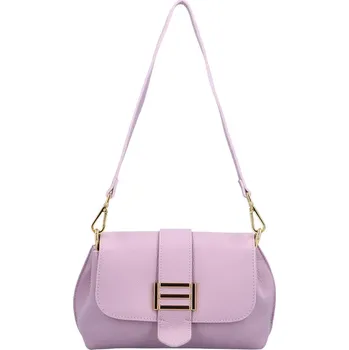 Dámská kožená crossbody kabelka fialová - Delami Trauda fialová