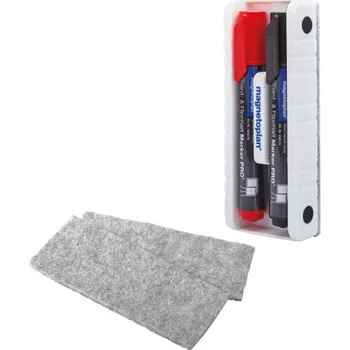 Kancelářský nábytek Stěrka s popisovači Magnetoplan, sada