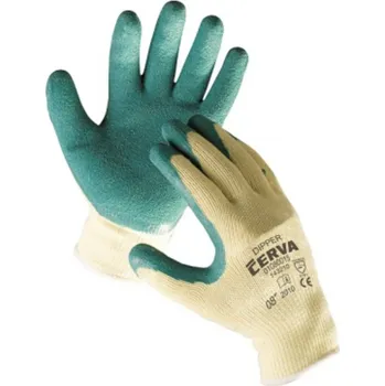 Pracovní rukavice Cerva Rukavice povrstvené DIPPER latex 7