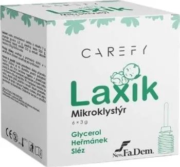 Klystýr New Fa.Dem Carefy Laxík mikroklystýr pro děti 6x 3 g