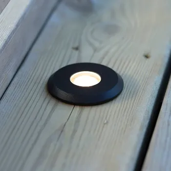Lampička Markslöjd Zahrada 24 Decklight, černá, horní světlo, 0,8 W - Délka kabelu 2 x 30 cm 1 x 0,8 W LED - Doprava zdarma