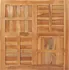 Stolová deska Stolní deska čtvercová 48991 90 x 90 x 2,5 cm masivní teakové dřevo