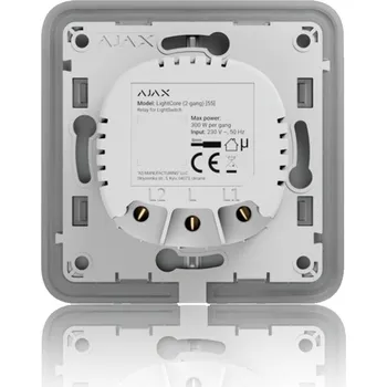 Ajax LightCore (2-gang) - Relé pro LightSwitch (spínač řazení 5-lustrový)