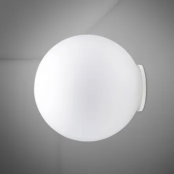 Lampička Fabbian Lumi Sfera skleněné nástěnné světlo, Ø40cm - Ø nástěnný držák 17,7 cm bílé 1 x 22 W LED - Doprava zdarma