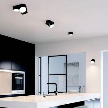 Lampička LUTEC LED stropní bodové světlo Stanos CCT 3zdroje černá černá, bílá LED 20,4 W celkem - Doprava zdarma