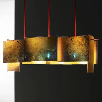 Ingo Maurer 24 Karat Blau M – rozšíření, 230 cm zlatá, červená 1 x 57 W - Doprava zdarma