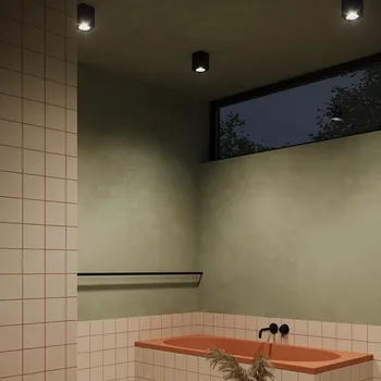 Venkovní osvětlení Maytoni Stropní svítidlo ZOOM, 50W, v. 11,5 cm, 1xGU10, IP65 Barva: Černá