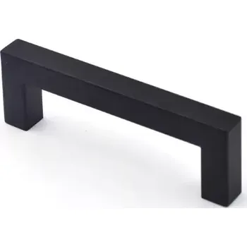 Zásuvkový kontejner Nerezové madlo 204mm černé 12x12mm (MD2204B)