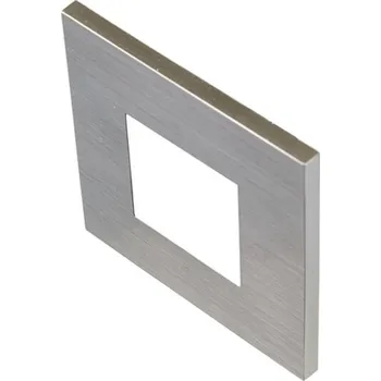 Lampička Hera LED nástěnné svítidlo Wall F, šedé, 0,9 W, 7,5 x 7,5 cm nerezová ocel, bílá 1 x 0,9 W LED - Doprava zdarma