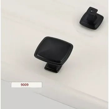 Madlo do koupelny Knop knopka držadlo šuplíku 9009 černá (KNP9)