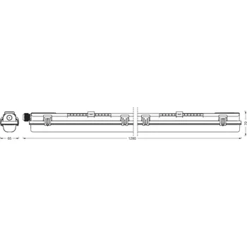 Lampička Svítidlo LEDVANCE Submarine PCR 120 G13 T8 13,5 W odolné proti vlhkosti - ekvivalentní délka konvenční trubky 121,2 bílá 1 x 13,5 W LED