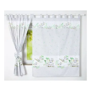 Dětsný nábytek Dětské závěsy 120x160 cm - šedé hvězdy