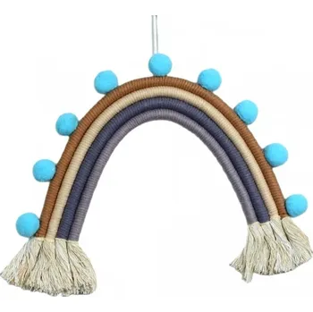 Flamenco Mystique Závěsná dekorace na zeď duhové macramé OZD11WZ3