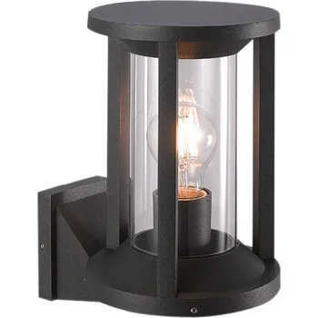 Venkovní osvětlení Megatron Cillo venkovní nástěnné světlo lucerna antracit, průhledná 1 x 15 W LED - Doprava zdarma