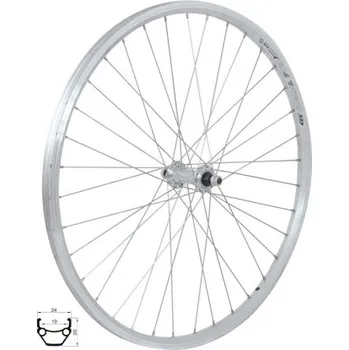 Komponent pro jízdní kolo 26" přední kolo REMERX Dragon Force (pevný náboj) - Stříbrná, 26" (559x19mm)