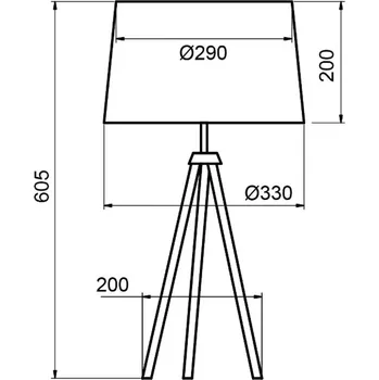 Lampička Aluminor Tropic stolní lampa černá, kabel žlutý - stínidlo - Ø horní 29 cm, výška 20 cm; průměr základny 20 cm, délka přívodního kabelu 180 cm černá, chrom, žlutá 1 x 40 W - Doprava zdarma