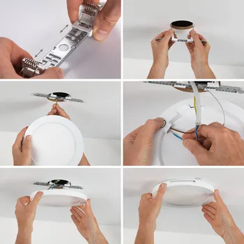 Lampička Paulmann Cover it LED vestavný panel senzor 22,5cm - velikost otvoru 5-18 cm bílá LED celkem 16,5 W - Doprava zdarma