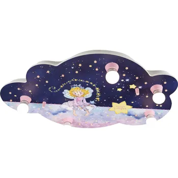 Elobra Stropní světelný oblak Lillifee star magic růžová, modrá 5 x 40 W E14 (bez) + 40 LED (včetně) - Doprava zdarma