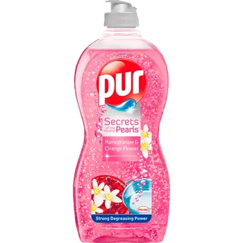 Mycí prostředek Pur Secrets of the Mineral Pearls Pomegranate & Orange Flower prostředek na mytí nádobí, 450 ml