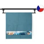 Froté osuška 70x140 NORA TISK 450g Paradise petrolej