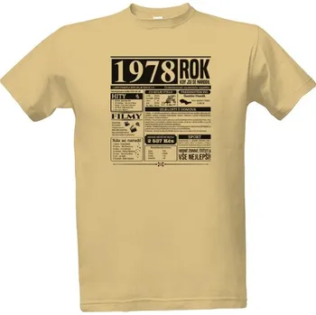 Tričko s potiskem Narozeninové noviny 1978 pánské