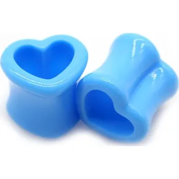 Piercing Tunel do ucha | tunel srdce, 1 pár - 5,12mm