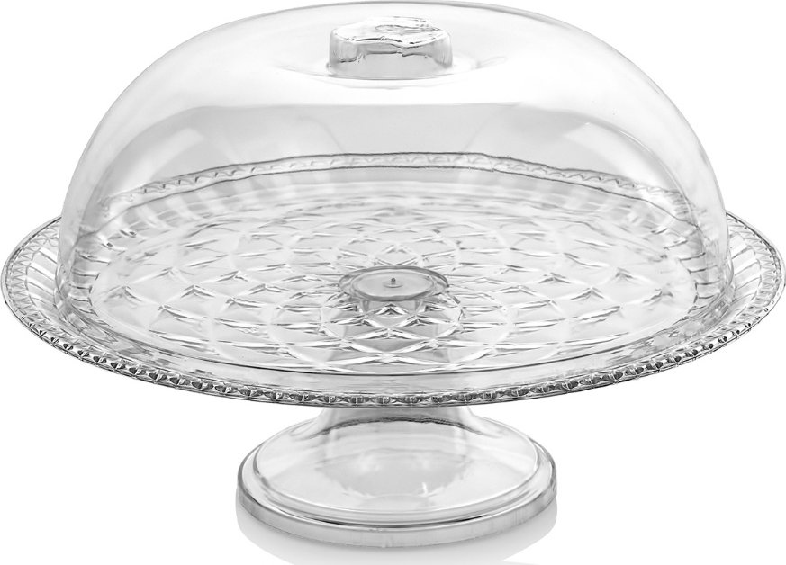 KOZÁČEK Podnos servírovací plast na nožce s poklopem ¤34cm PATERA