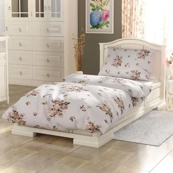 Povlečení Kvalitex Povlečení PROVENCE ADEL béžová/bílá dvoulůžko 220x200 + 2ks 70x90 cm