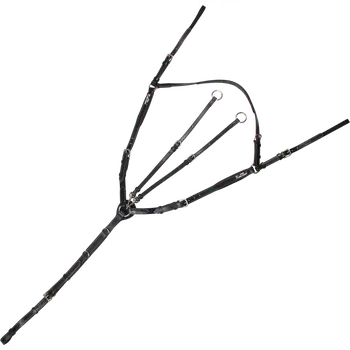 Sport Kentaur Poprsník pro koně MONS Velikost: Full, Varianta: Černá + stříbrné kování