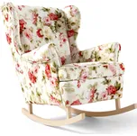 Křeslo 196 BROOKE Růžová vzor