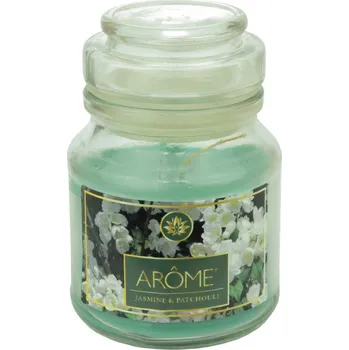 Svíčka Arôme Vonná svíčka ve skle s víčkem 120 g Jasmín a Patchouli