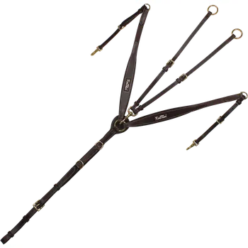 Sport Kentaur Poprsník pro koně NAPOLI Velikost: Pony, Varianta: Světle hnědá + zlaté kování