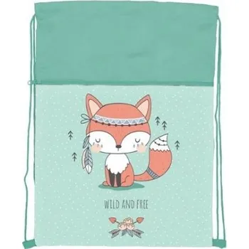 Školní sáček Sáček na přezůvky Fox 30x39cm