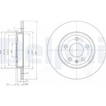 Brzdový kotouč Brzdový kotouč DELPHI BG3996
