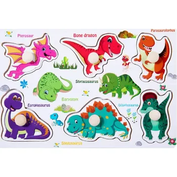 Dřevěná vkládačka - DINOSAUŘI - (S) (Značka: JOKEJOLLY)