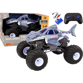 RC model auta Mamido Velké terénní auto na dálkové ovládání 2.4G RC 1:6 Žralok