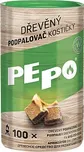 PEPO Podpalovač dřevěný kostičky 100ks FSC