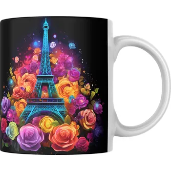 Hrnek 330ml, NEONOVÝ - EIFFELOVA VĚŽ, cena za 1 ks