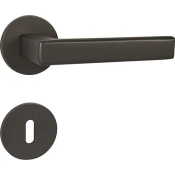 Dveřní kování TI - SONIA - R 3095 5S rozety BB, klika/klika T - Titan (141)